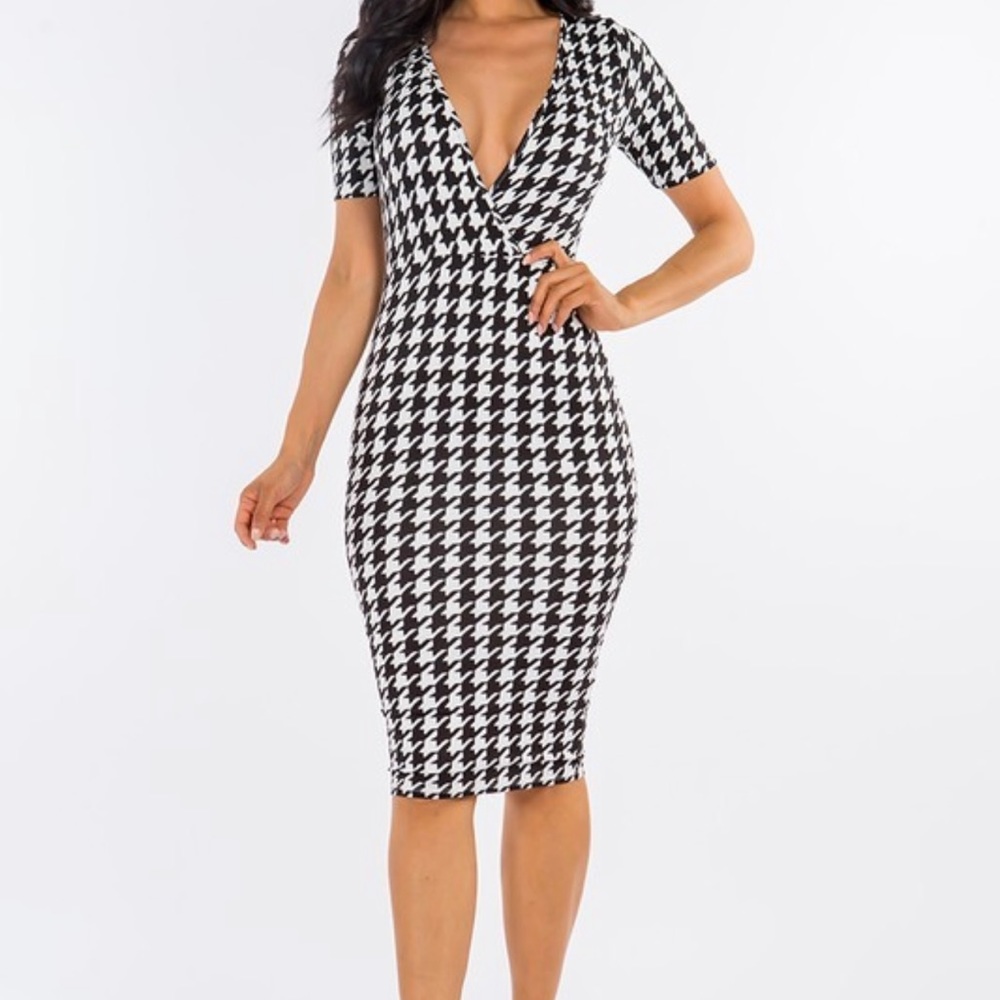 Houndstooth Dress